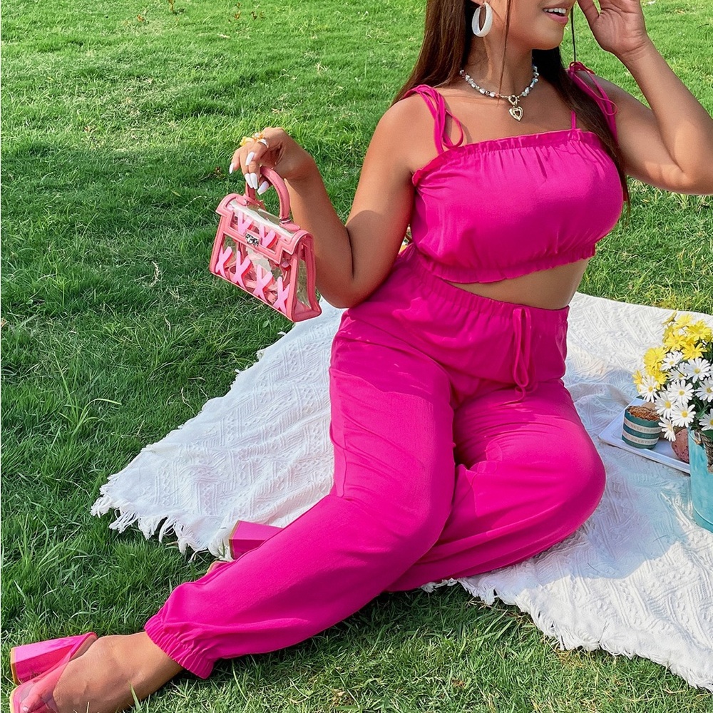 Vibrant Pink Women's Jumpsuit